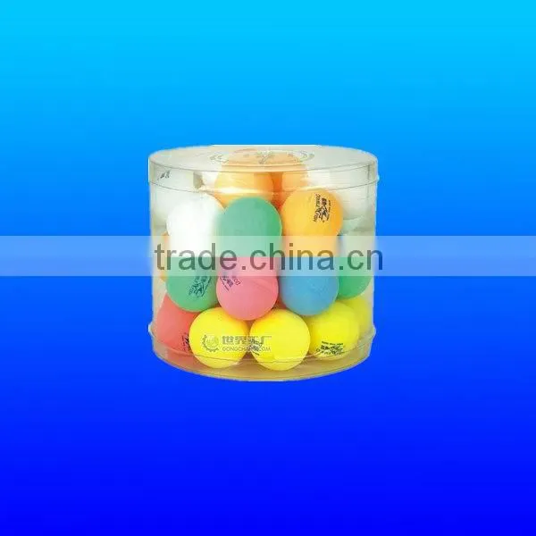 Plastic table tennis ball