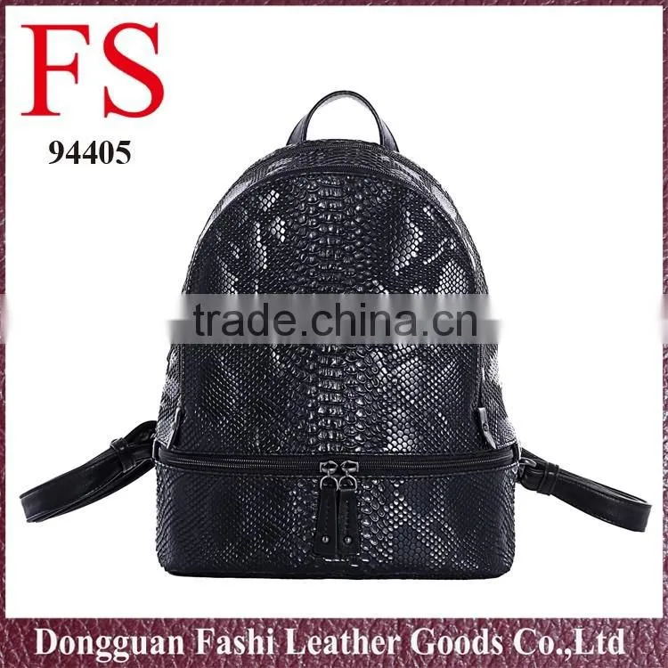 100% genuine leather outdoor hiking backpack
