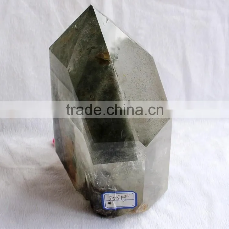 5.05kg Big Green Phantom Obelisk Clear Crystal Decorative Wand for Sale