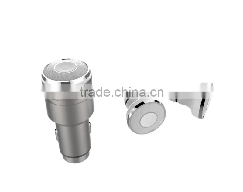 bluetooth V4.1 USB earphone car charger super mini bluetooth headset