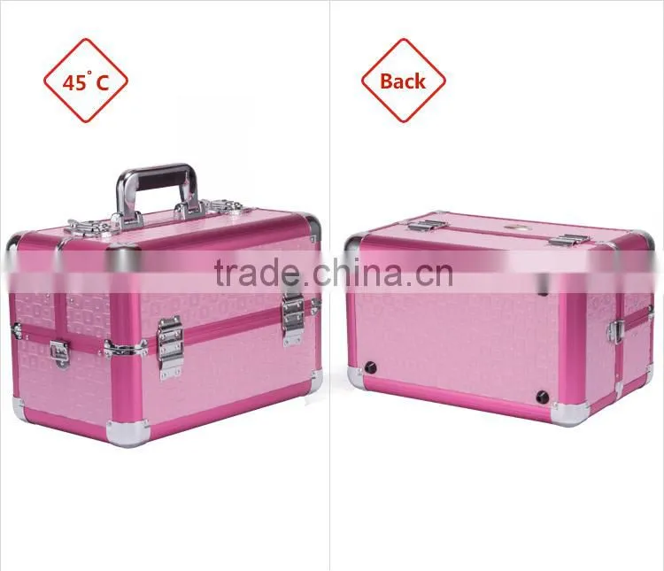 Factory Supply Hairdressing Aluminum Makeup Vanity Box With Lock