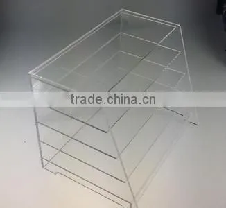 acrylic display shelf with multiple layers