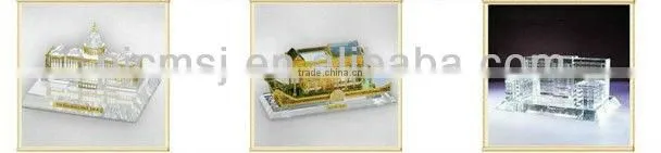 Transparent Beautiful Crystal Eiffel Tower For Paris Souvenirs