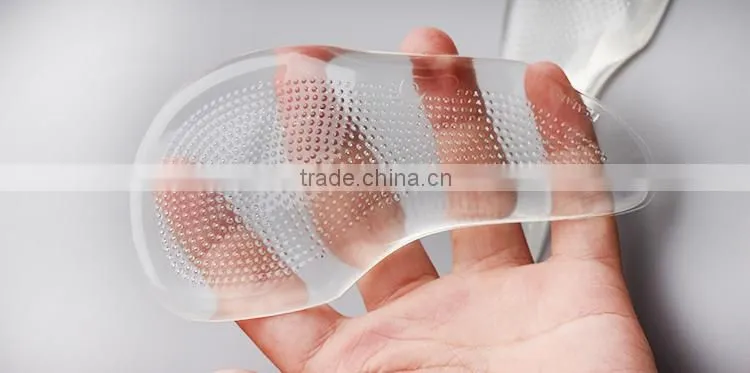 Foot orthotic Cushioned Arch Support Insole , Foot Care Massage Gel Arch Protector.