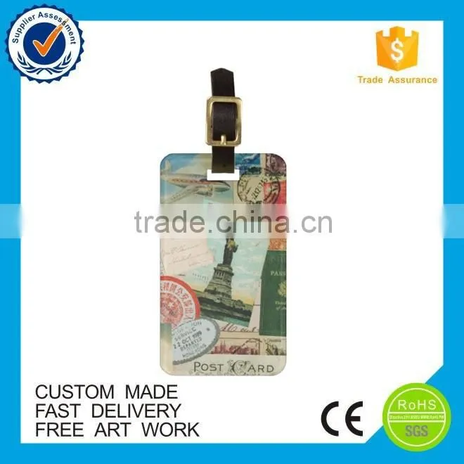 China manufacturer durable fashion pvc luggage tag