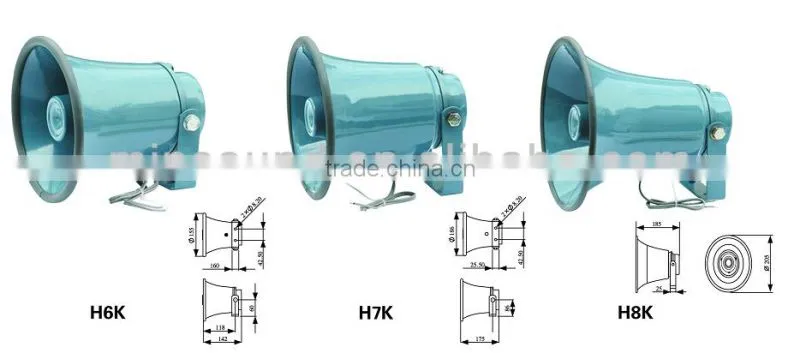 HK Series 15W-25W Horn speaker for Factory school Mosque Hot Sale outdoor horn pa system
