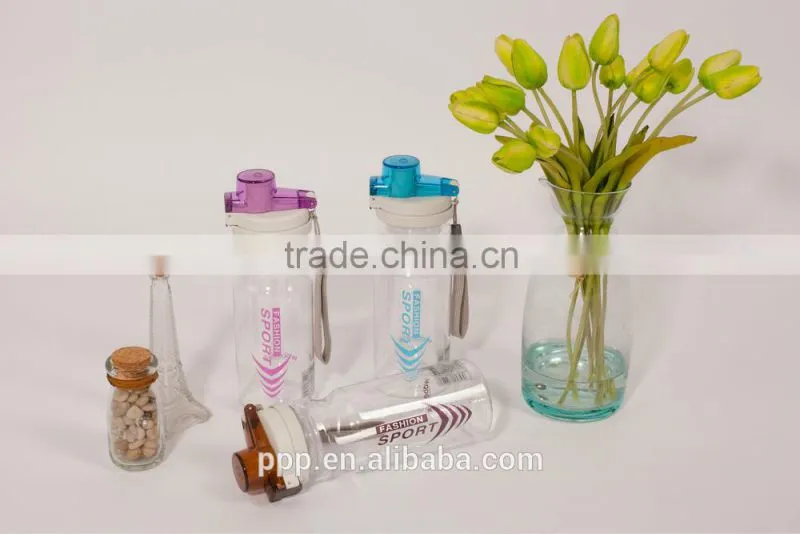 500ml with 700ml FDA eco-friendly material plastic drinking bottle,