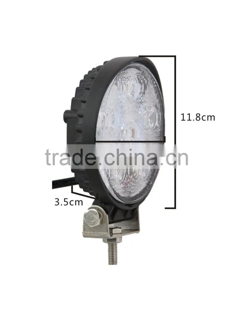 18W CIRCLE LED WORK LIGHT SPOT FLOOD BEAM OFF ROAD, SUV