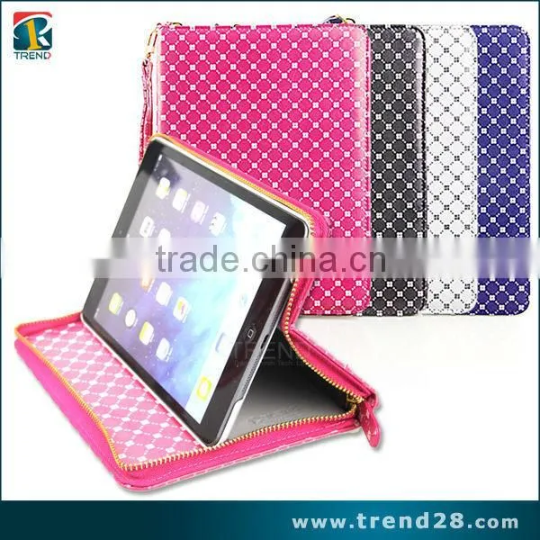 express alibaba high quality red color leather case for ipad air