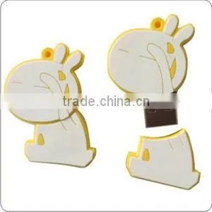 2014 custom soft PVC /silicone /rubber USB flash drive cover with all kinds of animal shapes