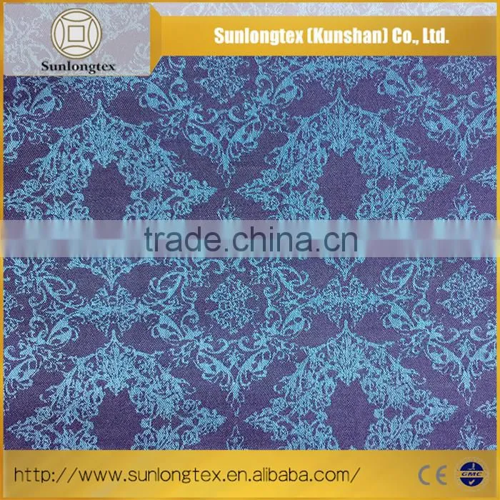 For the production of ladies skirts, suits, coats, pants Solid Dye Polyester Cotton Spandex Jacquard Textile Fabric