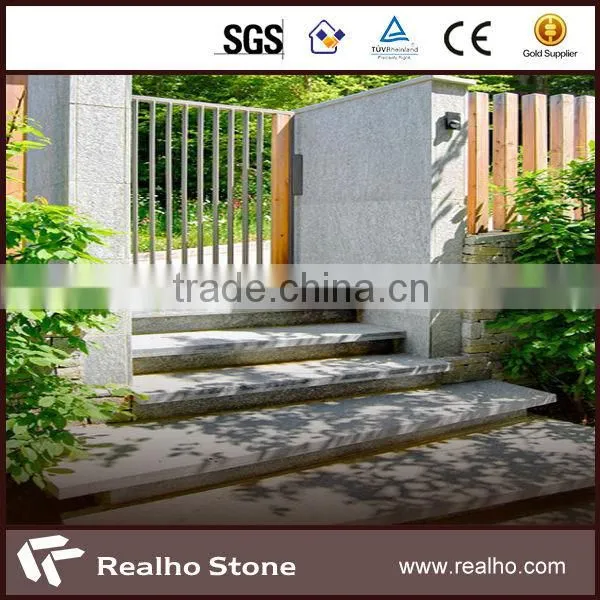 black granite stairs steps