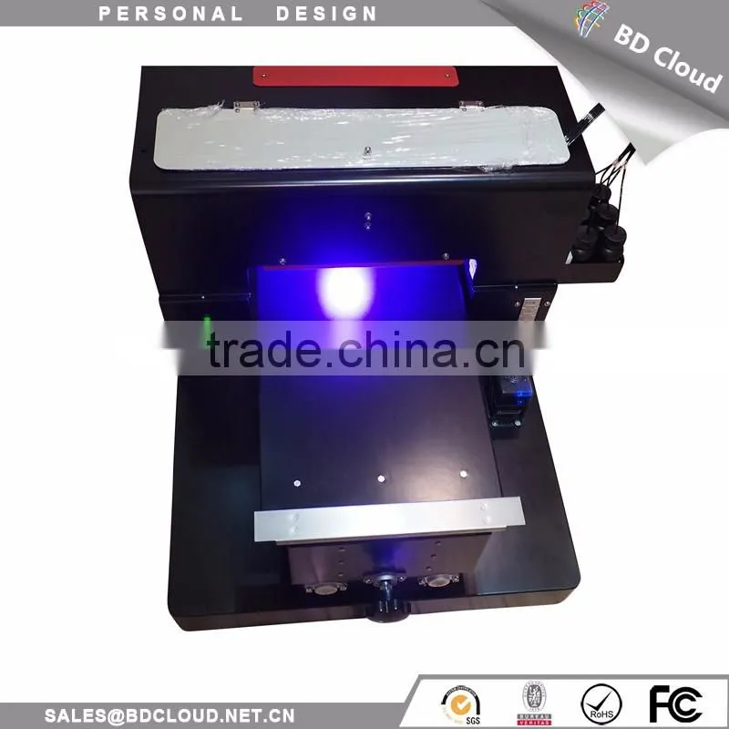 cheap easy control A4 size 6 color ink UV flatbed printing machine