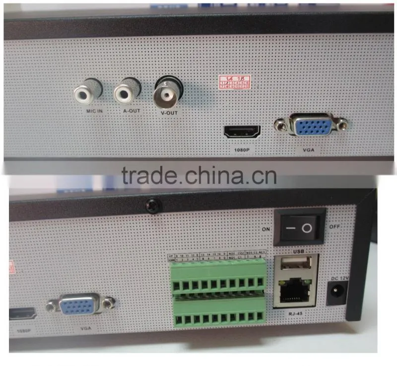 RJ-45 1U 16CH network digital vedio recorder 16channel nvr support ONVIF P2P