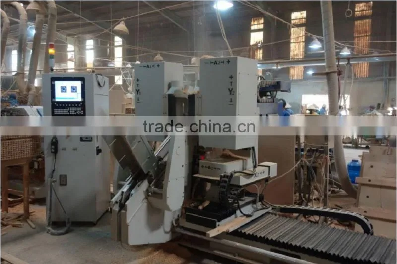 cnc 5 axis woodworking machine double end tenoner