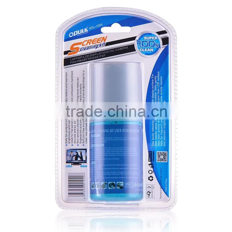 Professional and Hot selling big volume 200ml solution for computer/laptop/LCD screen cleaning kit