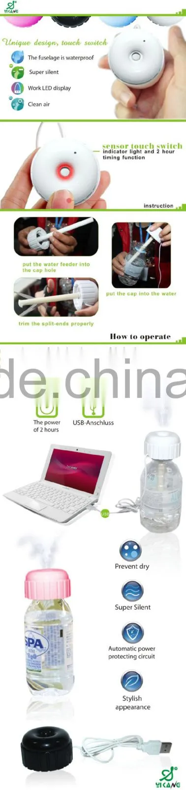 Mini Portable USB Humidifier Ultrasonic Air Humidifier