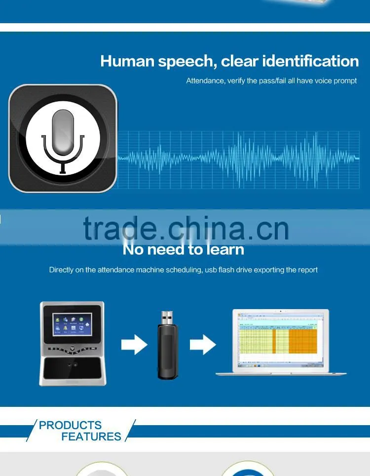 OC046 Biometric Face Identification and Fingerprint Time Attendance Device