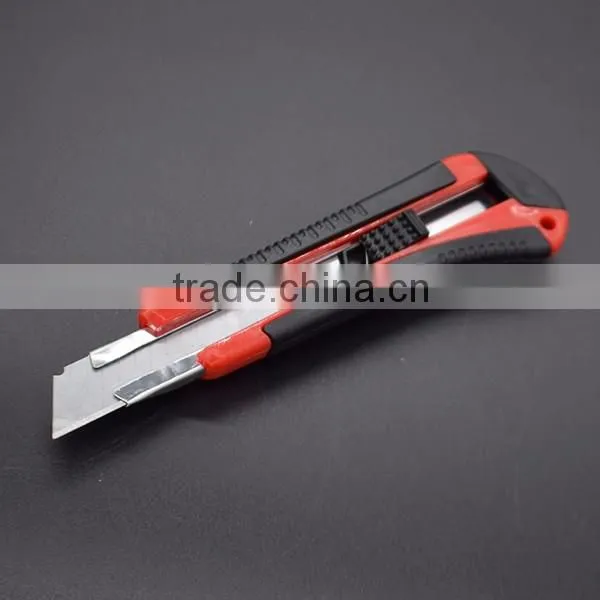 Rubbered coated abs 18mm utility knife