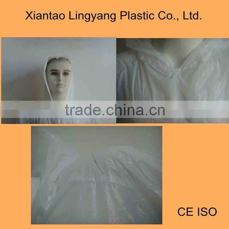 cheap hot sale disposable poncho plastic raincoat