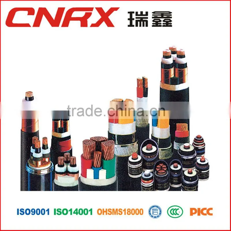 Made in china ruixin group PVC insulated PVC Sheathed halogen-free low-smoke flame retardant power cables