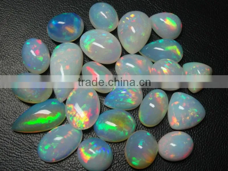 Natural Ethiopian opal cabochon +++AAA quality and colorful and big size opal
