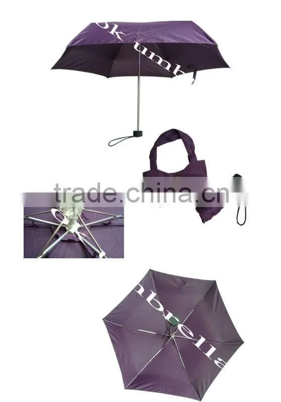 19' folding mini umbrella bag easy to carry