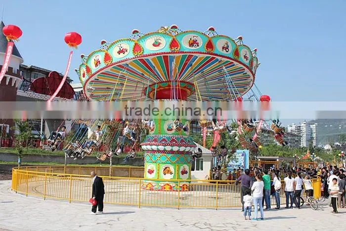 Thrill Outdoor Sky Chair Game Fairground Rides Electric Swing Carousel Chair For Sale