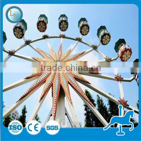 Thrill & Attractive manufacture amusement playground ride outdoor giant ferris wheel for kids &adults