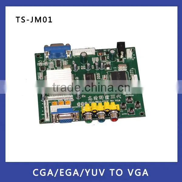 Factory direct supply!CGA/EGA/YUV to VGA Game Converter Board Supports VGA Output 640*480,800*600,1024*768,1360*768