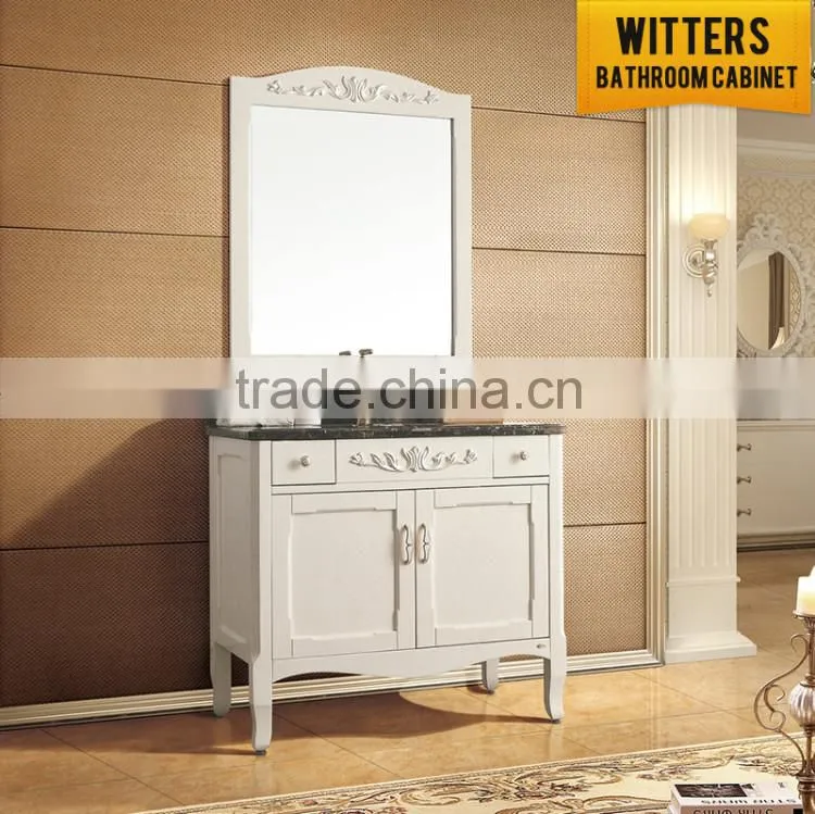 china manufacturer european style white bathroom cabinet