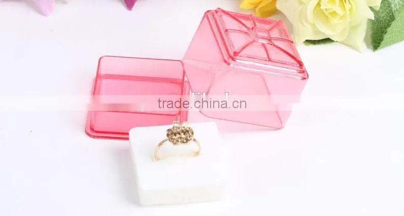 Top selling for fancy plastic jewelry ring box