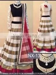 Jaunty Hot Pink Georgette Designer Lehenga Choli/Shop Latest Lehenga Style Sarees