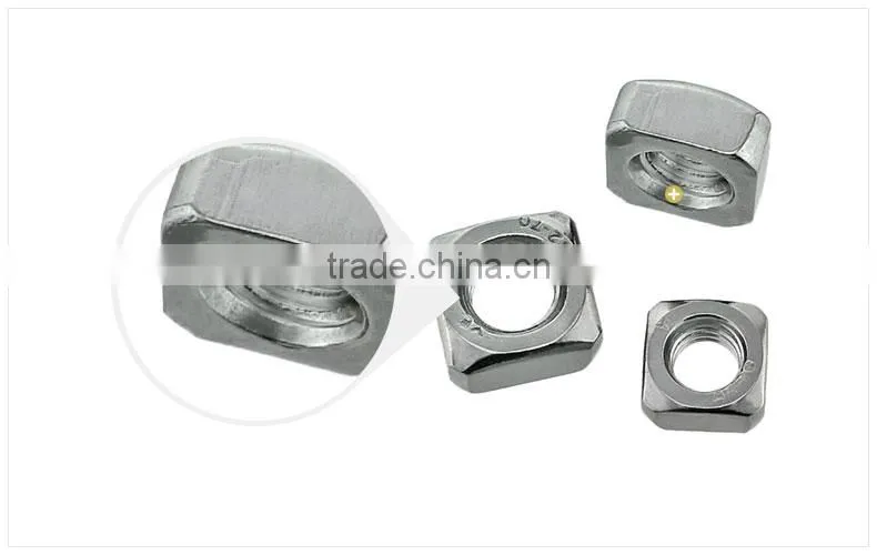 High quality stainless steel carbon steel square nut DIN557