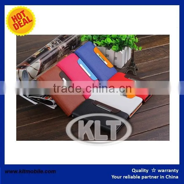 Wholesaler offer leather wallet case for lenovo p70