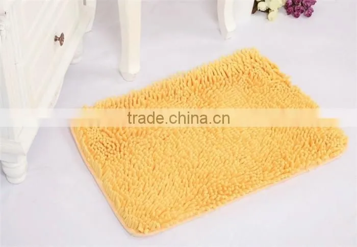 loop pile polyester chenille bath rug