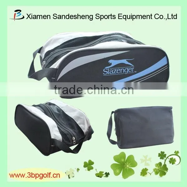 custom pu leather golf shoe bags