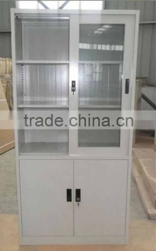 Glass Door Steel Data File Cabinet