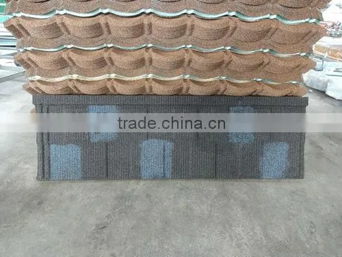 fiberglass spanish roofing tiles and colorful stone coated steel roofing sheet