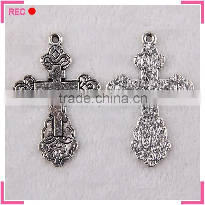 Cross pendants for jewelry making, jesus with cross religious pendants