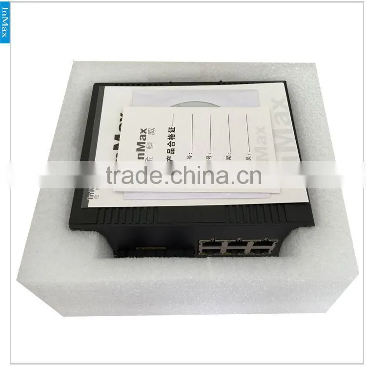 Managed network Switch, Layer 2 8 Port 100M Din-Rail IEC61850 Simple Optical fiber ethernet switch i608A