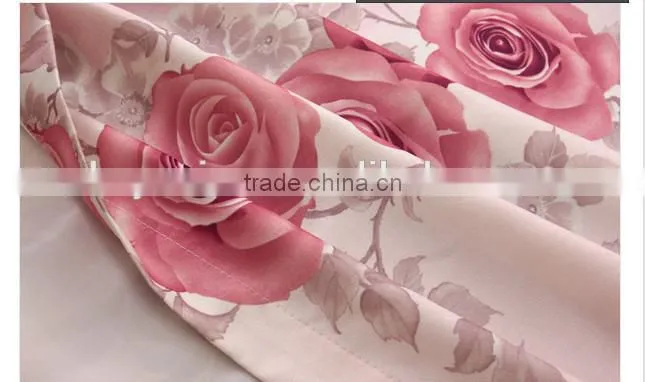 2015 hot sale printed designed No. 08 window curtains, made- up black out fabric in home or hotel