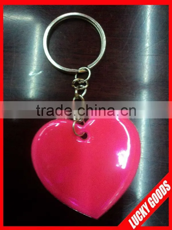 hot sale reflective promotion gifts keychain with custom design