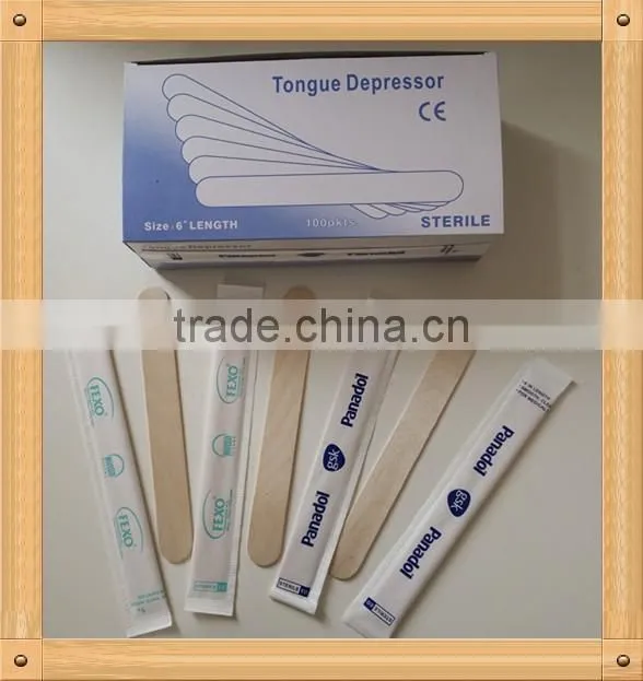150*18*1.6mm Disposable Wooden Tongue Depressor