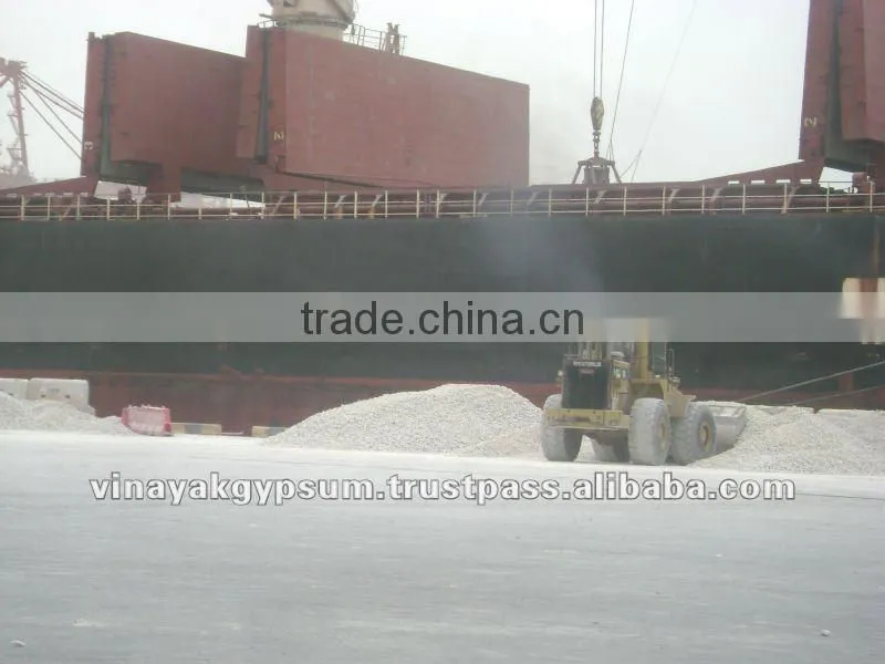 Raw gypsum