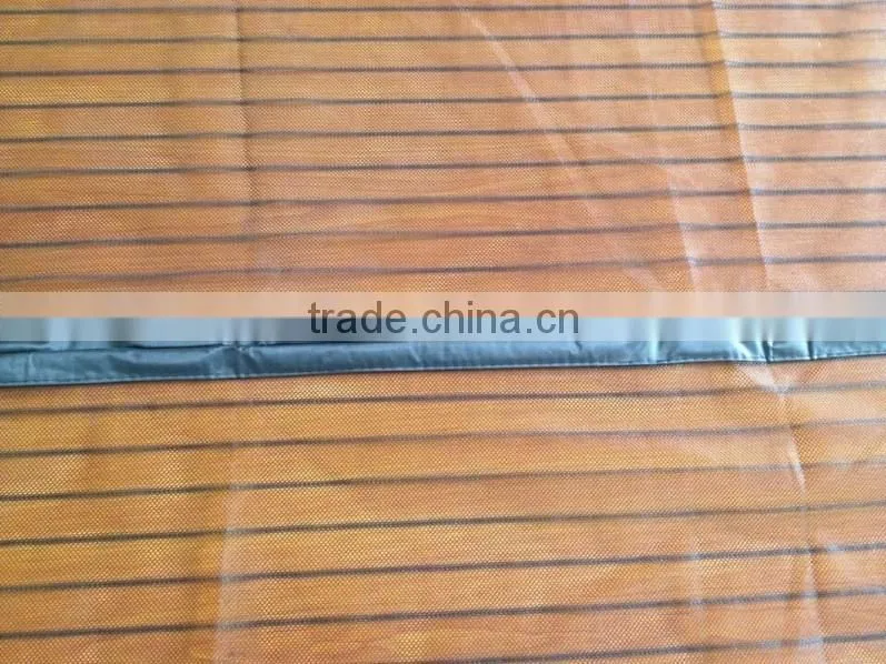 white or black color magnetic mesh hands free door screen