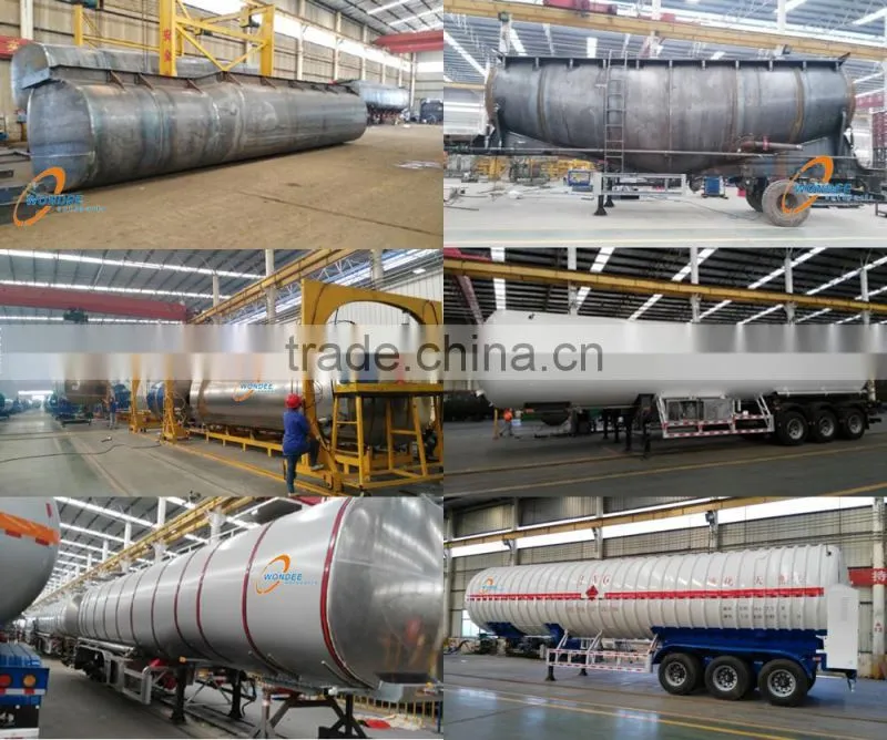 Made In China 40000L Stainless Steel Fuel Tanker Semi Trailer