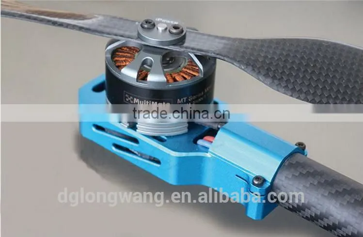 Custom oxidizing cnc machining for Al quadcopter parts from Fji