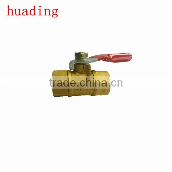 1/4" 3/8" 1/2" npt bspt thread mini ball valve with brass material