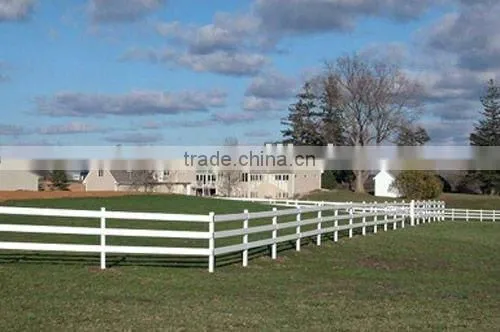 5"x5"3 rails pvc horse fence